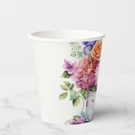 花カップ1 紙コップ (正面)