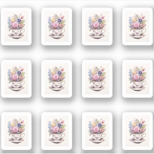 花カップ4 シール (正面)