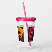 花カップ アクリルタンブラー (左)