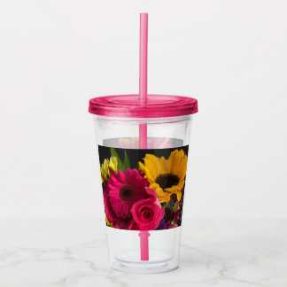 花カップ アクリルタンブラー