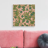 花カモフラージュ模様 キャンバスプリント (インサイチュ (リビング))