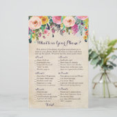 花カラフルあなたの電話ゲームの中に何が、ヴィンテージ (スタンド正面)