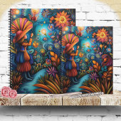 花カラフルお洒落の咲く少女 プランナー手帳