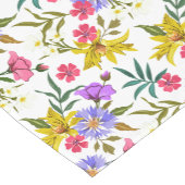 花カラフルかわいらし模様ショートテーブルランナー ショートテーブルランナー (コーナー)