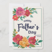 花カラフルが咲く父の日のカード シーズンカード (裏面)