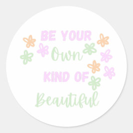 花カラフルで自分らしく美しくなる ラウンドシール