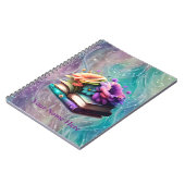 花カラフルと本 ノートブック (左側)