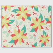 花カラフルと爪先 ラッピングペーパー (フラット)