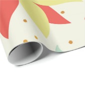 花カラフルと爪先 ラッピングペーパー (ロールコーナー)