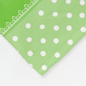 花カラフルと白い点 フリースブランケット (角)