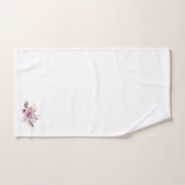 花カラフルと羽毛ボホブーケ バスタオルセット (ハンドタオル)