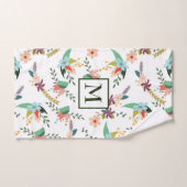 花カラフルと葉花 バスタオルセット (ハンドタオル)