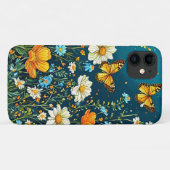 花カラフルと蝶春フローラ Case-Mate iPhoneケース (裏面(横))