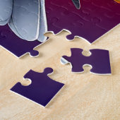 花カラフルに囲ま鮮やかれた鳩 ジグソーパズル (側面)