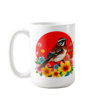 花カラフルに覆われた鳥