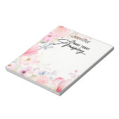 花カラフルのメモ感動的帳 ノートパッド (回転)