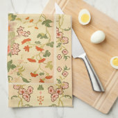 花カラフルの不思議の国 キッチンタオル (四つ折り)