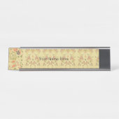 花カラフルの不思議の国 デスクネームプレート (正面)