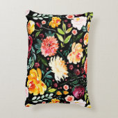 花カラフルの爆発パターン アクセントクッション (裏面(縦))