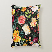 花カラフルの爆発パターン アクセントクッション (正面(垂直))
