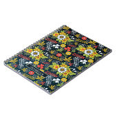 花カラフルの花パーソナライズされた名 ノートブック (左側)