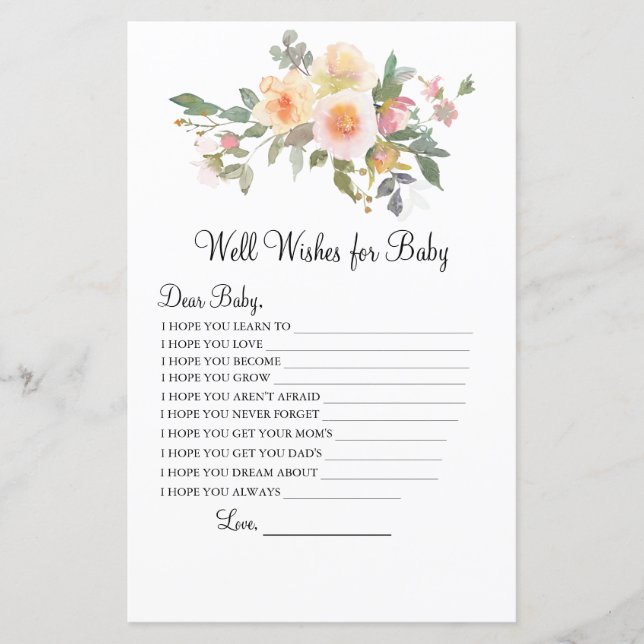 花カラフルの花束はベビーの試合に願う (正面)