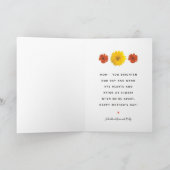 花カラフルの飾り母の日 カード (内部)