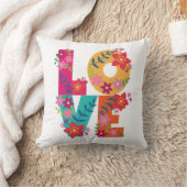 花カラフルの飾愛 クッション (ブランケット)