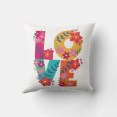 花カラフルの飾愛 クッション (裏面)