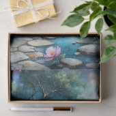 花カラフルは渓流と野生の自然 薄葉紙 (ギフト)