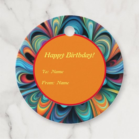 花カラフルぼほ フェイバータグ (正面)