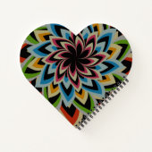 花カラフルを渦巻く ノートブック (裏面)