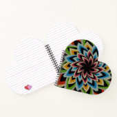 花カラフルを渦巻く ノートブック (内部)