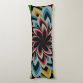 花カラフルを渦巻く ボディピロー (裏面 (縦))