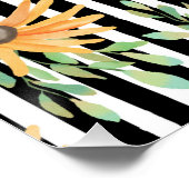 花カラフルガーリーエレガント ポスター (コーナー)