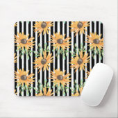 花カラフルガーリーエレガント マウスパッド (マウス)