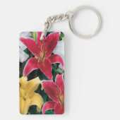 花カラフルキーチェーン キーホルダー (裏面)