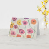 花カラフルグリーティングカード2 カード (黄色い花)