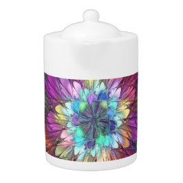 花カラフルサイケデリック抽象芸術フラクタル