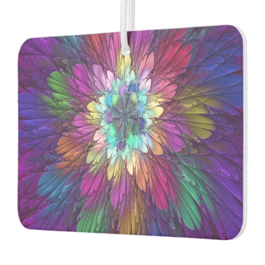 花カラフルサイケデリック抽象芸術フラクタル カーエアーフレッシュナー (左)