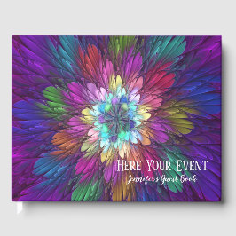 花カラフルサイケデリック抽象芸術フラクタル ゲストブック