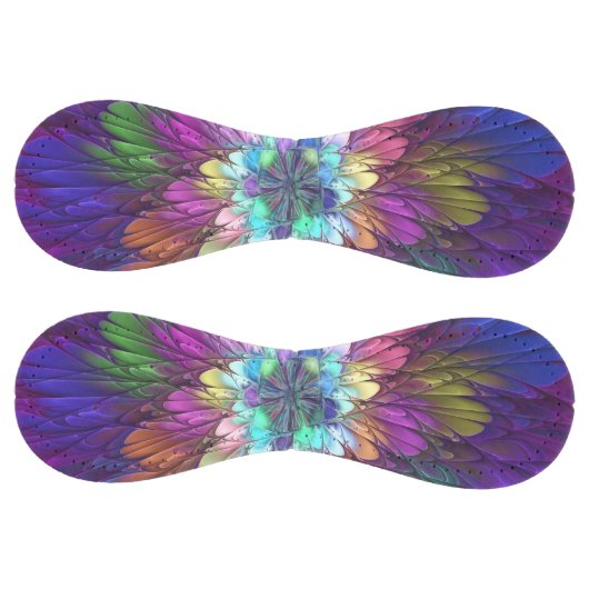 花カラフルサイケデリック抽象芸術フラクタル ソフトボール (パネル)