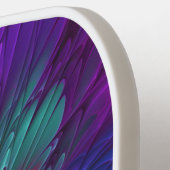 花カラフルサイケデリック抽象芸術フラクタル ピックルボールラケット (左詳細)