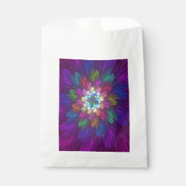 花カラフルサイケデリック抽象芸術フラクタル フェイバーバッグ