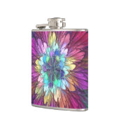 花カラフルサイケデリック抽象芸術フラクタル フラスク (左)