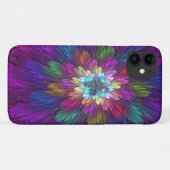 花カラフルサイケデリック抽象芸術フラクタル Case-Mate iPhoneケース (裏面(横))