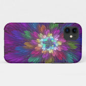 花カラフルサイケデリック抽象芸術フラクタル Case-Mate iPhoneケース (裏面(横))