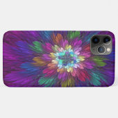 花カラフルサイケデリック抽象芸術フラクタル Case-Mate iPhoneケース (裏面(横))