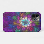 花カラフルサイケデリック抽象芸術フラクタル Case-Mate iPhoneケース (裏面(横))