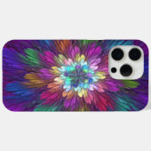 花カラフルサイケデリック抽象芸術フラクタル Case-Mate iPhoneケース (裏面 (横))